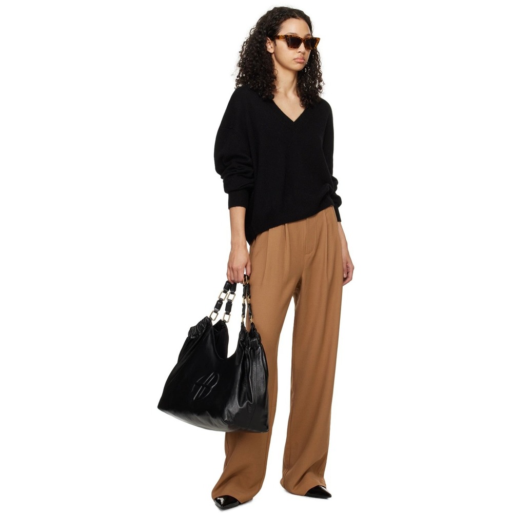 ANINE BING Tan Carrie Trousers Size 30